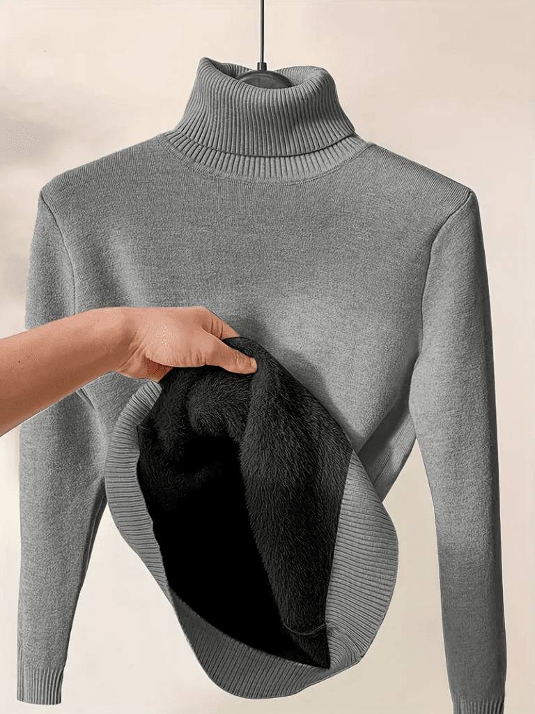 Fleece Lined Turtleneck