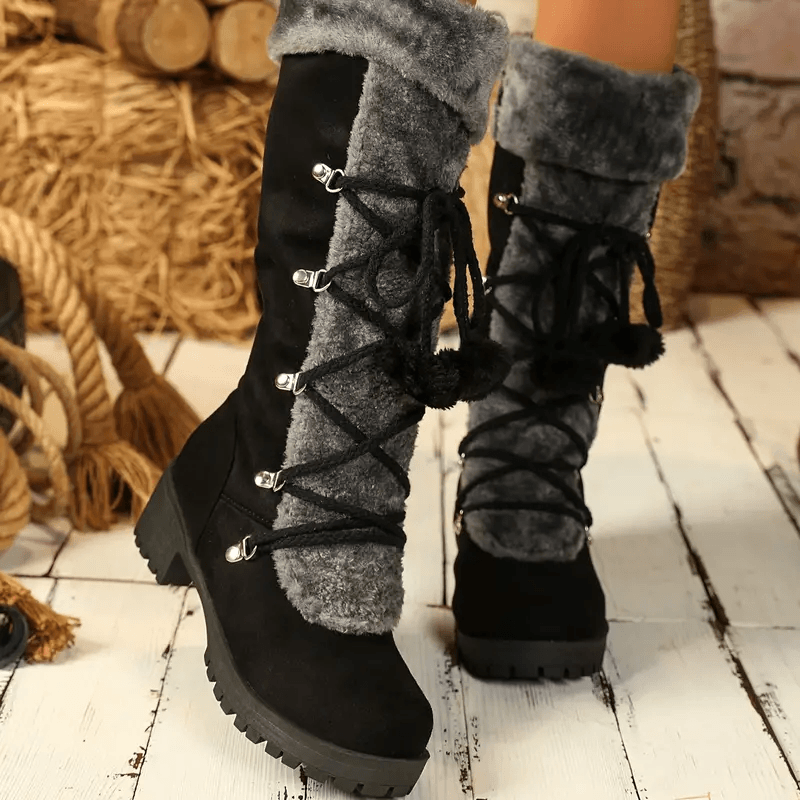women's fleece snowboots
