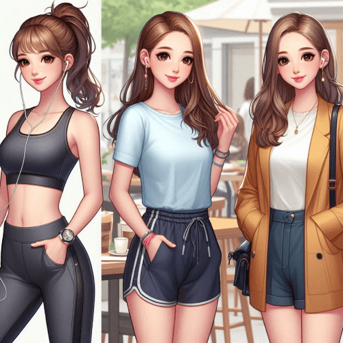 3 styles for shorts